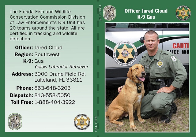 K9 Gus | Florida Fish and Wildlife Conservation Commission, Florida