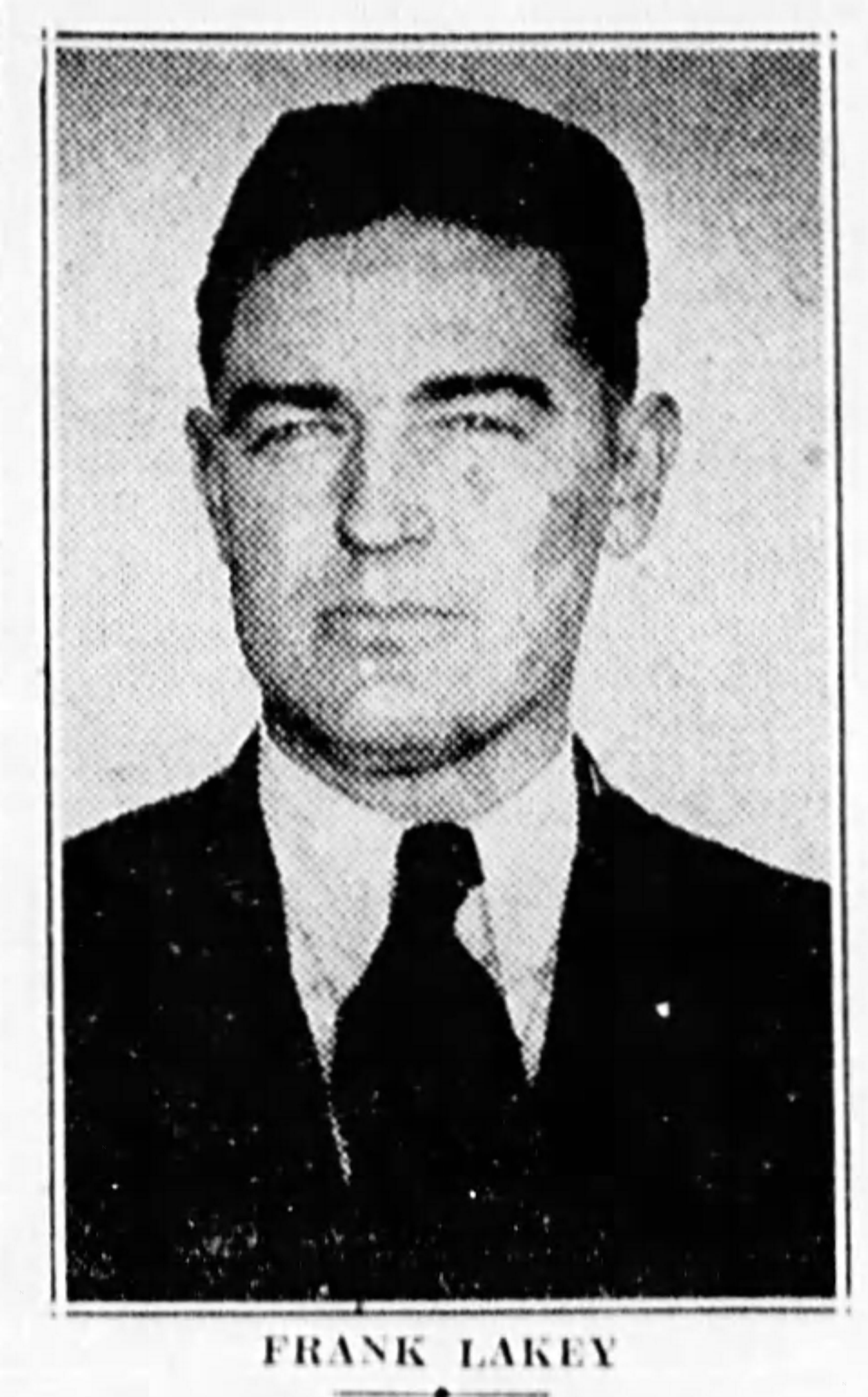 Railroad Detective Frank B. Lakey | Southern Railway Police Department, Railroad Police