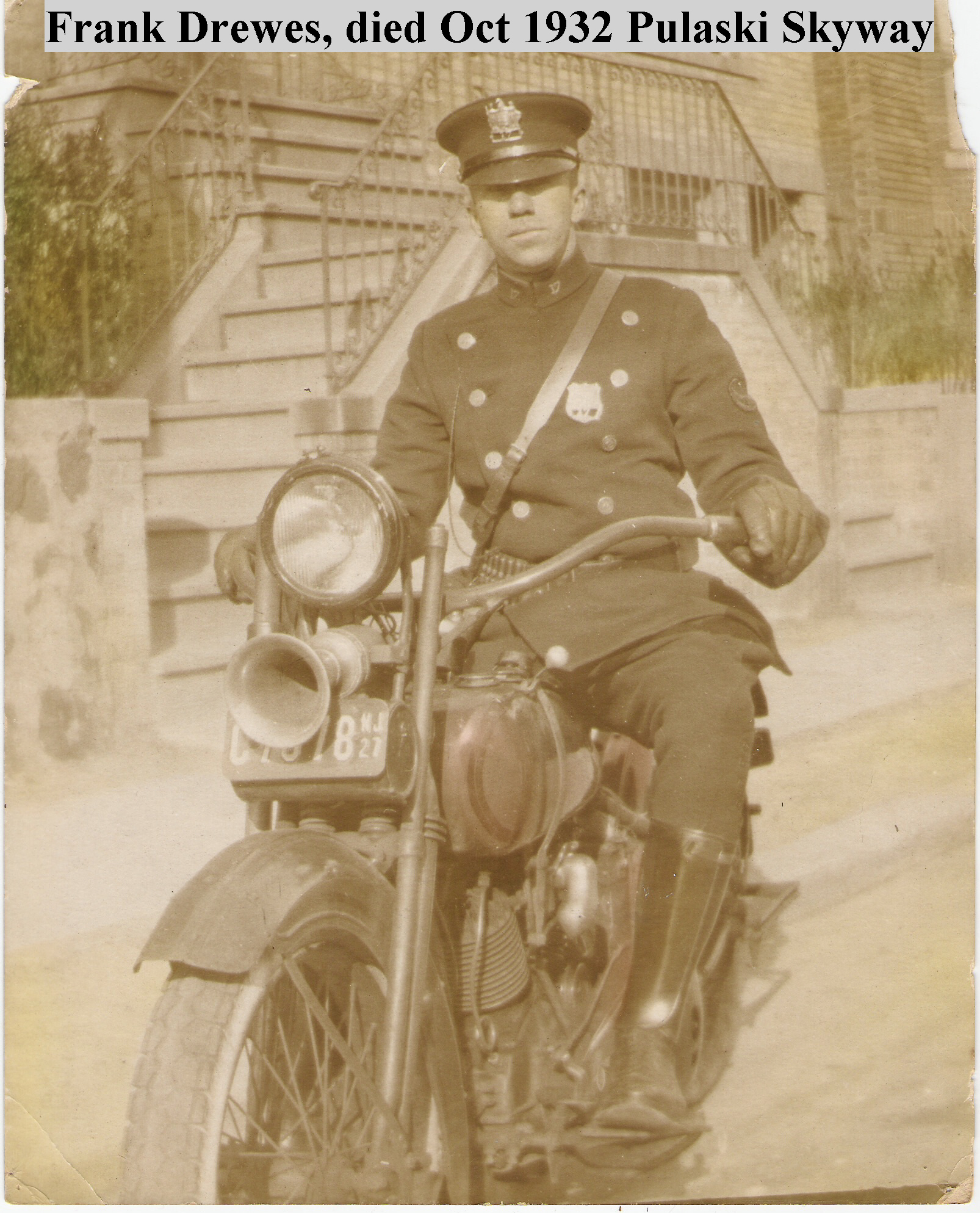 Patrolman Frank W. Drewes, Jr. | Hudson County Police Department, New Jersey