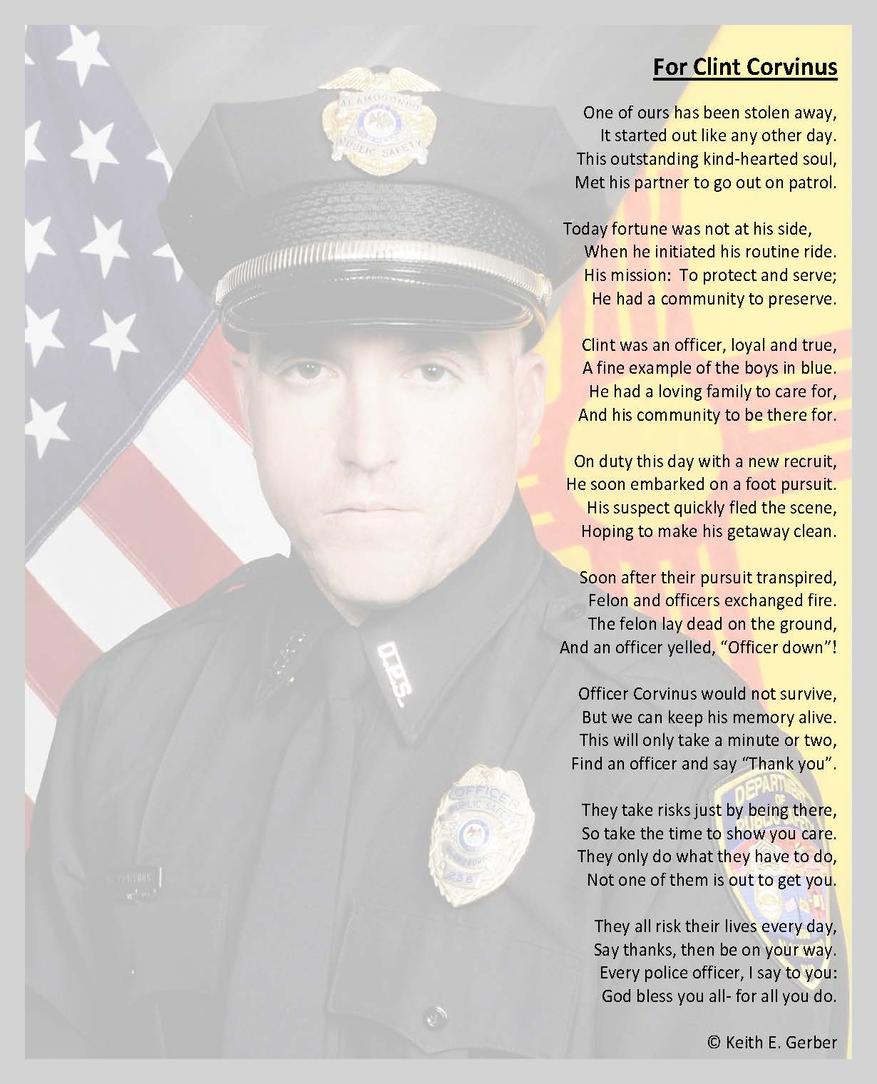 Police Officer Clint E. Corvinus | Alamogordo Police Department, New Mexico