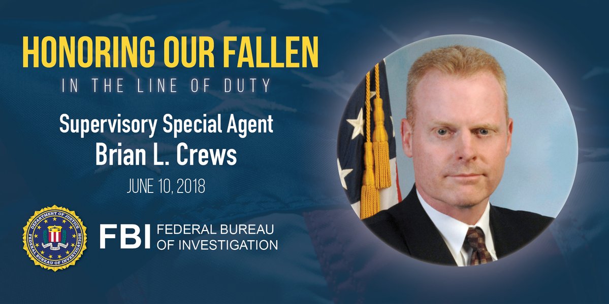 Supervisory Special Agent Brian Lawrence Crews | United States Department of Justice - Federal Bureau of Investigation, U.S. Government