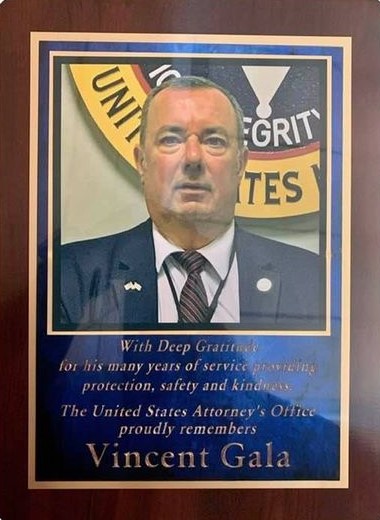 Special Deputy Marshal Vincent Andrew Gala, Jr. | United States Department of Justice - United States Marshals Service, U.S. Government