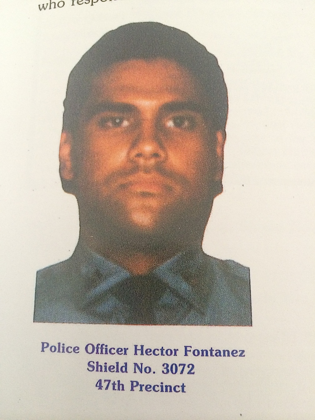 Police Officer Hector Antonio Fontanez-Diaz | New York City Police Department, New York