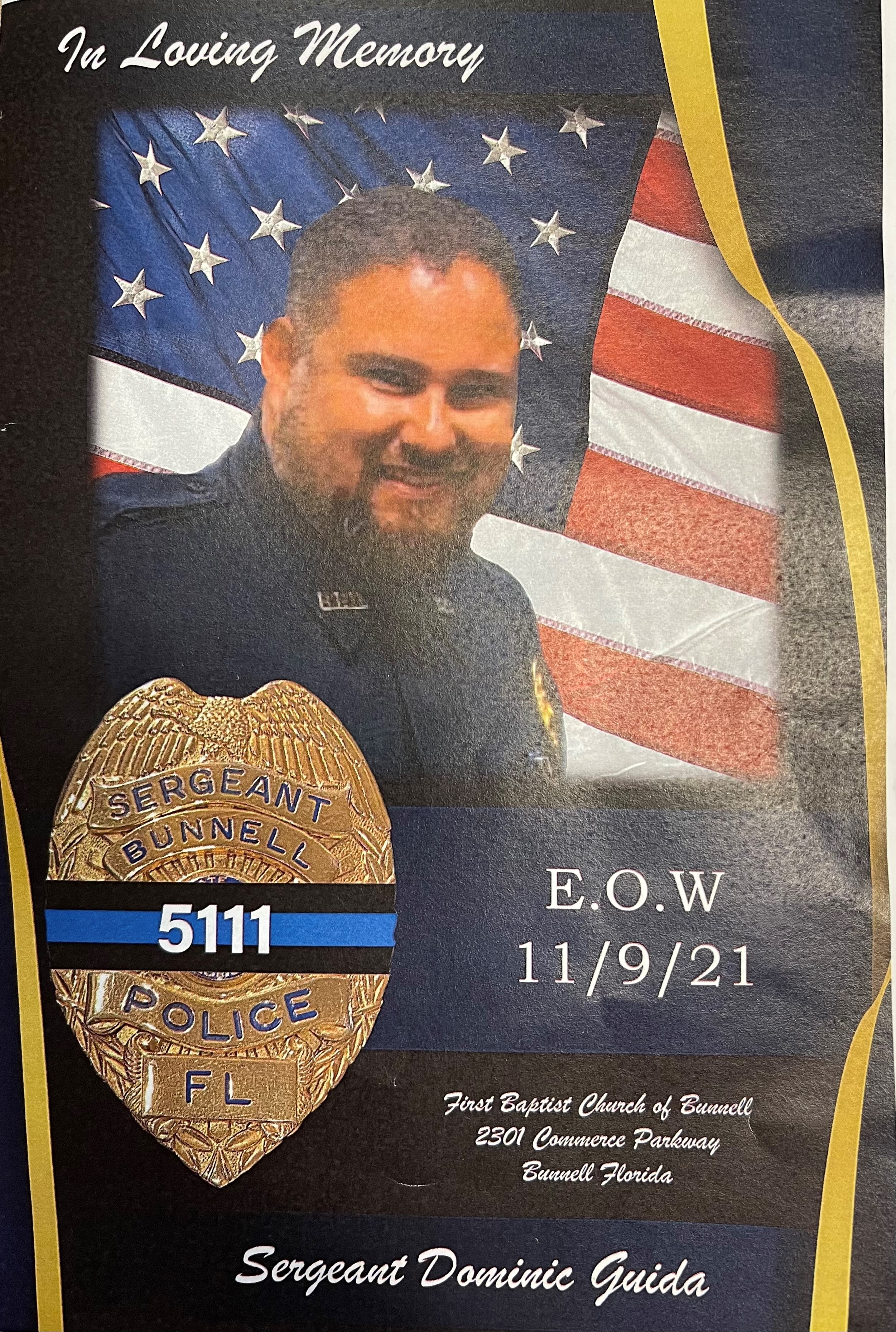 Sergeant Dominic Eugene Guida | Bunnell Police Department, Florida