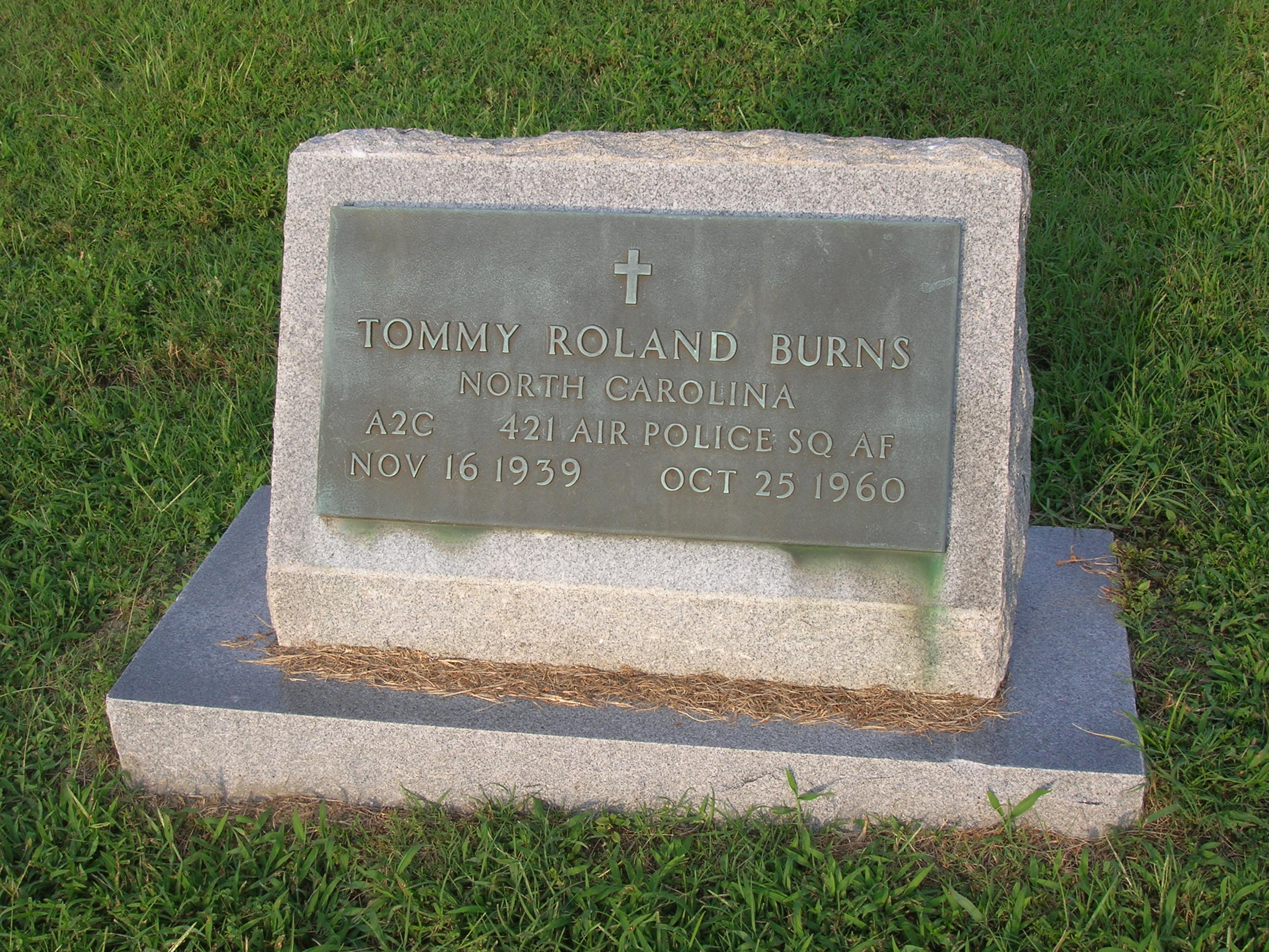 Airman Second Class Tommy Roland Burns | United States Air Force Security Forces, U.S. Government