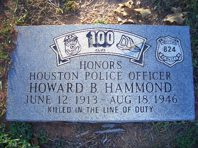 Police Officer Howard Bee Hammond | Houston Police Department, Texas