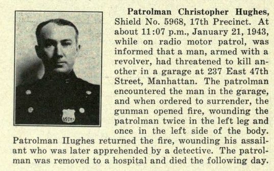 Patrolman Christopher J. Hughes | New York City Police Department, New York