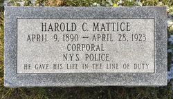 Corporal Harold C. Mattice | New York State Police, New York